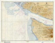 Approaches to Strait of Juan De Fuca 1954 Nautical Map Reprint 6102 Washington - Big Area Post 1917