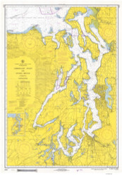 Admiralty Inlet and Puget Sound 1969 Nautical Map Reprint 6401 Washington - Big Area Post 1917
