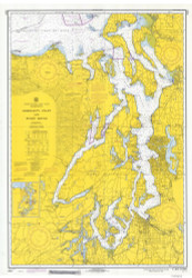 Admiralty Inlet and Puget Sound 1970 Nautical Map Reprint 6401 Washington - Big Area Post 1917