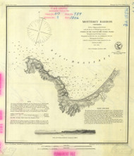 Monterey Harbor 1882 - Old Map Nautical Chart PC Harbors 617 - California