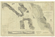 Entrance to San Francisco Bay 1878 - Old Map Nautical Chart PC Harbors 621 - California