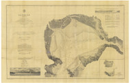 San Pablo Bay 1882 - Old Map Nautical Chart PC Harbors 623 - California