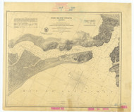 Mare Island Straits 1859 - Old Map Nautical Chart PC Harbors 625 - California