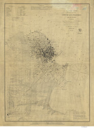 City of San Francisco 1885 - Old Map Nautical Chart PC Harbors 627 - California
