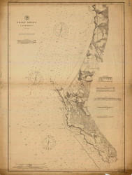 Point Arena 1889 - Old Map Nautical Chart PC Harbors 661 - California
