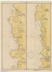 Albion to Caspar 1943 - Old Map Nautical Chart PC Harbors 5711 - California