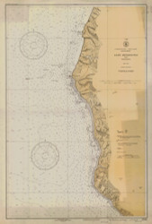 Cape Mendocino an Vicinity 1934 - Old Map Nautical Chart PC Harbors 5795 - California
