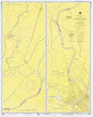 Sacramento River - Scaramento to Fourmile Bend 1976 - Old Map Nautical Chart PC Harbors 18664 - California