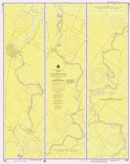 Sacramento River - Fourmile Bend to Colusa 1976 - Old Map Nautical Chart PC Harbors 18664 - California