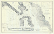 Entrance to San Francisco Bay 1887 - Old Map Nautical Chart PC Harbors 621 - California