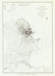 City of San Francisco 1853 - Old Map Nautical Chart PC Harbors 627 - California
