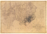 City of San Francisco 1857 - Old Map Nautical Chart PC Harbors 627 - California