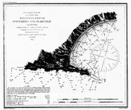 Point Reyes and Drake's Bay 1855 BW - Old Map Nautical Chart PC Harbors 629 - California