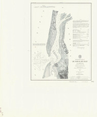 Humboldt Bay 1879 - Old Map Nautical Chart PC Harbors 632 - California