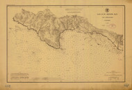San Luis Obispo Bay 1876 - Old Map Nautical Chart PC Harbors 5386 - California