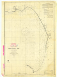 Monterey Bay 1857 - Old Map Nautical Chart PC Harbors 5403 - California