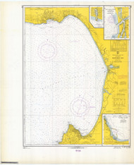 Monterey Bay 1966 - Old Map Nautical Chart PC Harbors 5403 - California