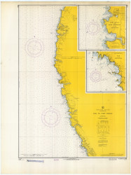 Elk to Fort Bragg 1966 - Old Map Nautical Chart PC Harbors 5703 - California