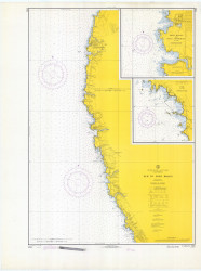 Elk to Fort Bragg 1969 - Old Map Nautical Chart PC Harbors 5703 - California