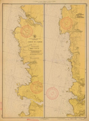 Albion to Caspar 1942 - Old Map Nautical Chart PC Harbors 5711 - California