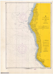Cape Mendocino an Vicinity 1966 - Old Map Nautical Chart PC Harbors 5795 - California
