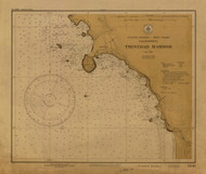 Trinidad Harbor 1931 - Old Map Nautical Chart PC Harbors 5846 - California