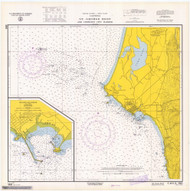St. George Reef and Crescent City Harbor 1965 - Old Map Nautical Chart PC Harbors 5895 - California