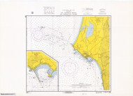 St. George Reef and Crescent City Harbor 1969 - Old Map Nautical Chart PC Harbors 5895 - California