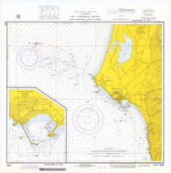 St. George Reef and Crescent City Harbor 1972 - Old Map Nautical Chart PC Harbors 5895 - California