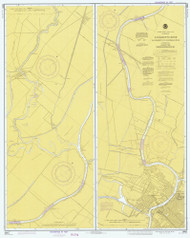 Sacramento River - Scaramento to Fourmile Bend 1978 - Old Map Nautical Chart PC Harbors 18664 - California