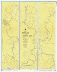 Sacramento River - Fourmile Bend to Colusa 1978 - Old Map Nautical Chart PC Harbors 18664 - California