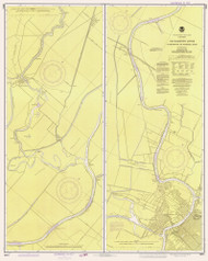 Sacramento River - Scaramento to Fourmile Bend 1981 - Old Map Nautical Chart PC Harbors 18664 - California
