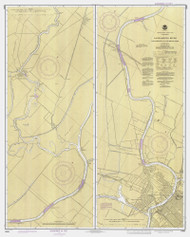 Sacramento River - Scaramento to Fourmile Bend 1987 - Old Map Nautical Chart PC Harbors 18664 - California