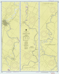 Sacramento River - Fourmile Bend to Colusa 1987 - Old Map Nautical Chart PC Harbors 18664 - California