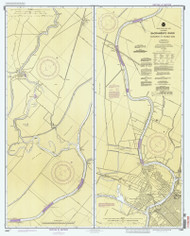 Sacramento River - Scaramento to Fourmile Bend 1992 - Old Map Nautical Chart PC Harbors 18664 - California