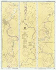 Sacramento River - Fourmile Bend to Colusa 1992 - Old Map Nautical Chart PC Harbors 18664 - California