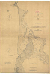 Nestuggah Bay 1888 - Old Map Nautical Chart PC Harbors 660 - Oregon