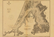 Coos Bay 1916 - Old Map Nautical Chart PC Harbors 5984 - Oregon