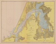 Coos Bay 1947 - Old Map Nautical Chart PC Harbors 5984 - Oregon