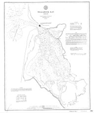 Tillamook Bay 1867 BW C - Old Map Nautical Chart PC Harbors 6112 - Oregon