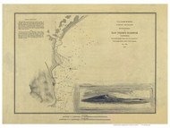 San Pedro Harbor 1852 - Old Map Nautical Chart PC Harbors 610 - California