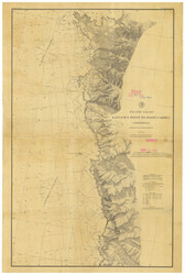 Kasler's Point to Point Carmel 1885 - Old Map Nautical Chart PC Harbors 614 - California