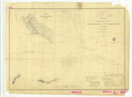 Eastern Entrance to Santa Barbara Channel 1857 - Old Map Nautical Chart PC Harbors 672 - California
