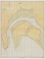 North San Diego Bay 1933 - Old Map Nautical Chart PC Harbors 5105 - California