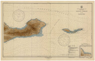 Anacapa Passage 1946 - Old Map Nautical Chart PC Harbors 5114 - California