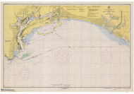 San Pedro Bay 1948 - Old Map Nautical Chart PC Harbors 5148 - California