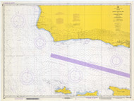 Santa Rosa Island to Purisma Point  1972 - Old Map Nautical Chart PC Harbors 5066 - California
