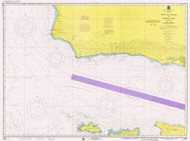 Santa Rosa Island to Purisma Point  1975 - Old Map Nautical Chart PC Harbors 5066 - California