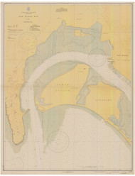 North San Diego Bay 1934 - Old Map Nautical Chart PC Harbors 5105 - California
