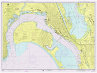 North San Diego Bay 1976 - Old Map Nautical Chart PC Harbors 5105 - California